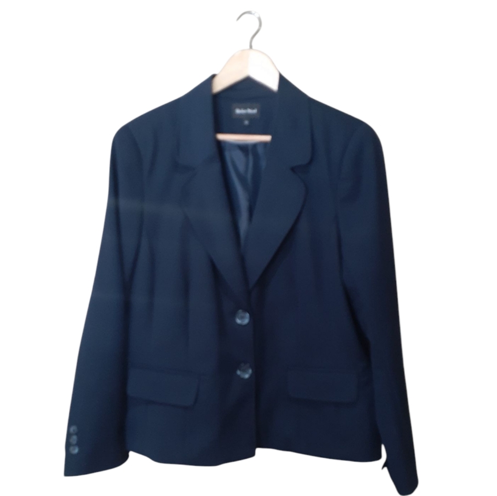 Studio Point Women's Structured Blazer Dark Blue Size 12